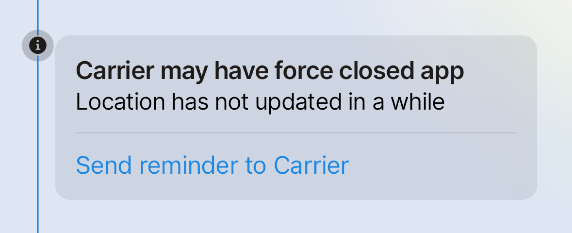 carrier-force-closed